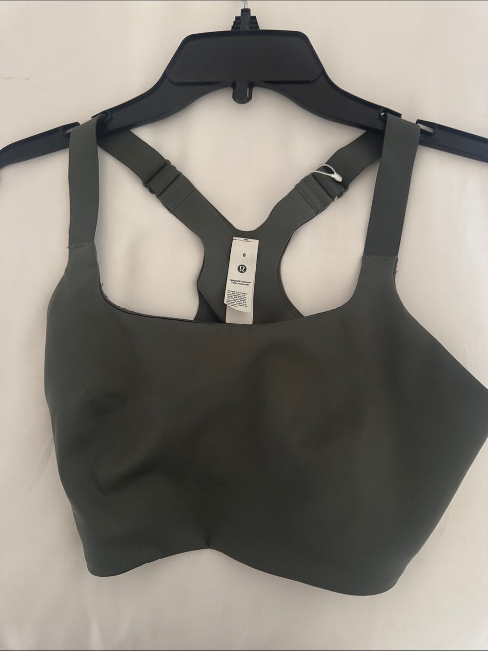 lululemon athletica Olive Green Racerback Sports Bra